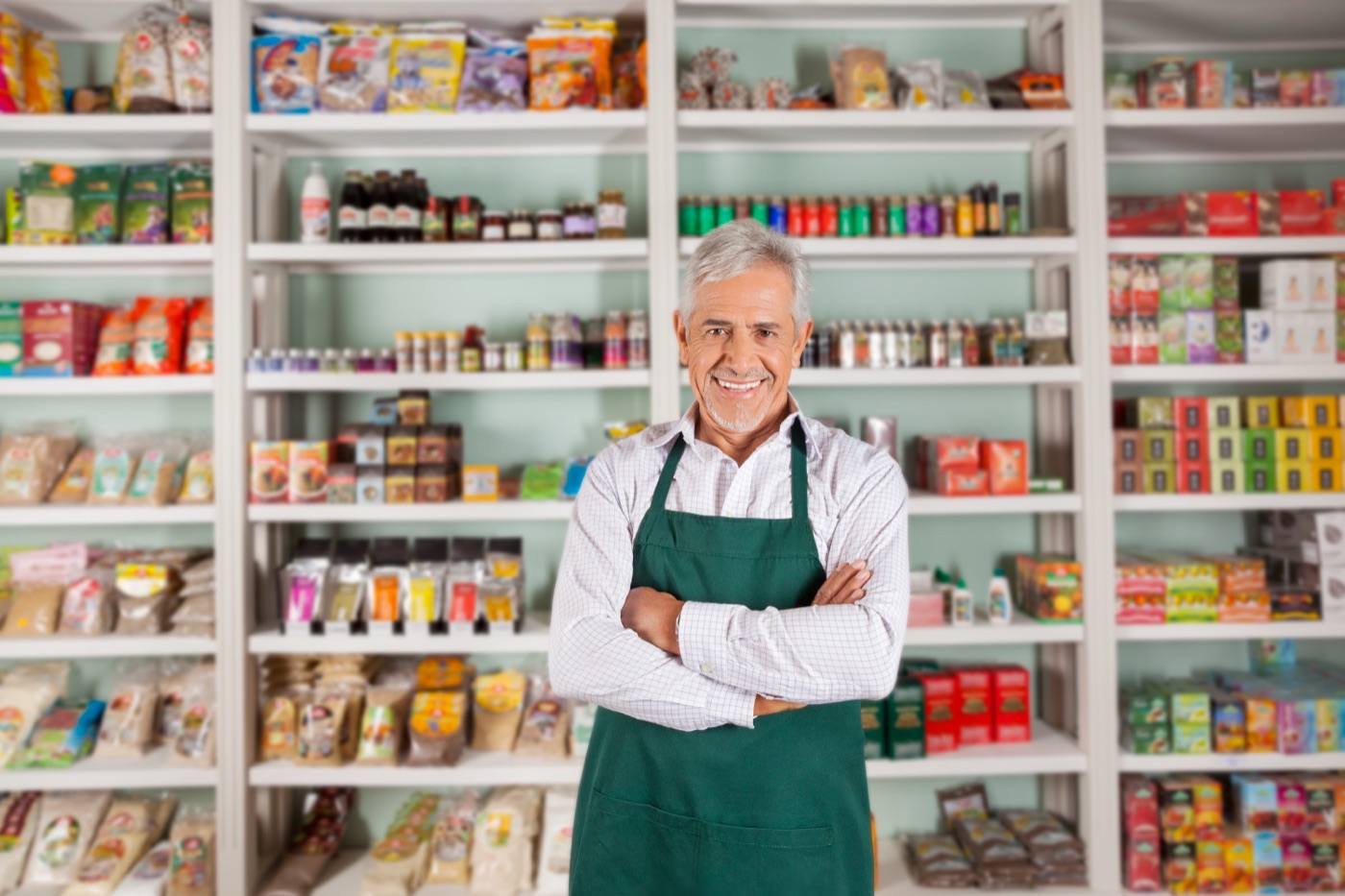 Business owner in their element